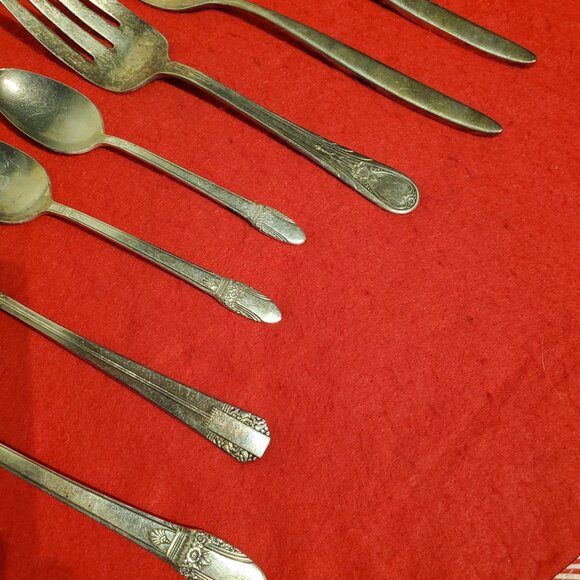Vintage Silver Spoon & Fork, Cutlery Lot - England - Picture 2 of 5